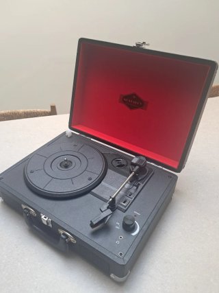 Tocadiscos Portátil Nostalgy Negro
