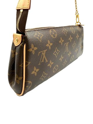 Louis Vuitton Pochette Eva Marrón/Dorado