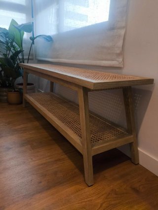 Banqueta Waby Home Rattan y Madera de sungkai