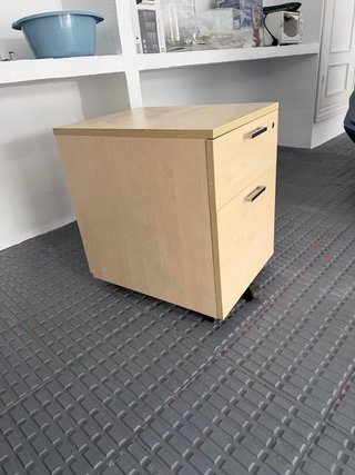 Mobile da ufficio con 2 cassetti in legno