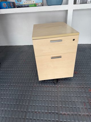 Mobile da ufficio con 2 cassetti in legno