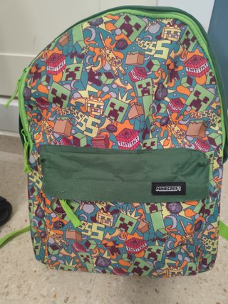 Mochila Escolar Minecraft con Carrito Desmontable