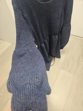 Vestido de punto azul talla M