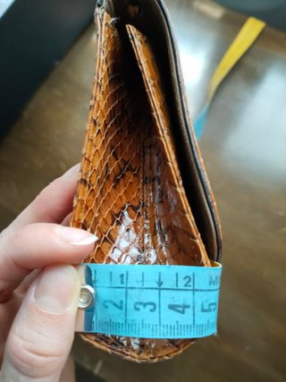 Pochette elegante marrone e oro