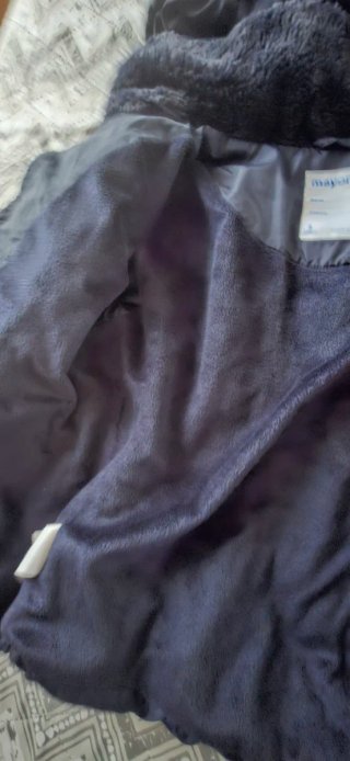 Chaqueta de niña acolchada, con capucha,  talla 8