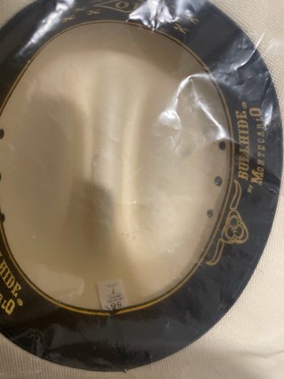 Cappello western paglia rigida con cinturino