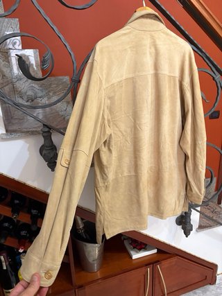 Giacca in vera pelle scamosciata leggera vintage