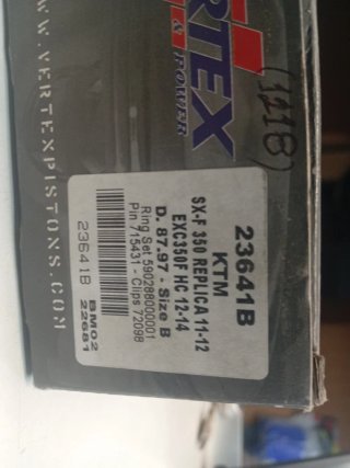 Pistón KTM SXF 350 / EXC 350