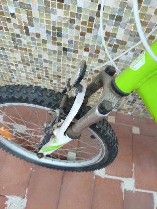 Bicicleta infantil verde