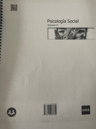 Psicología social Volumen II UNED