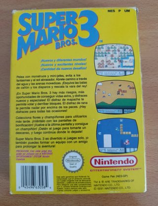 Super Mario Bros. 3 Nintendo NES PAL Spagna