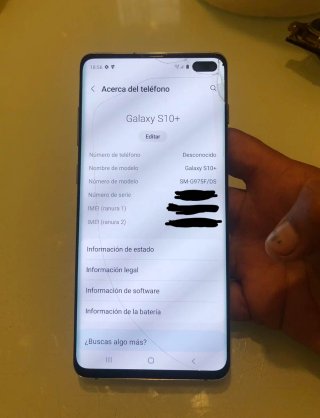 Samsung Galaxy S10+ Negro