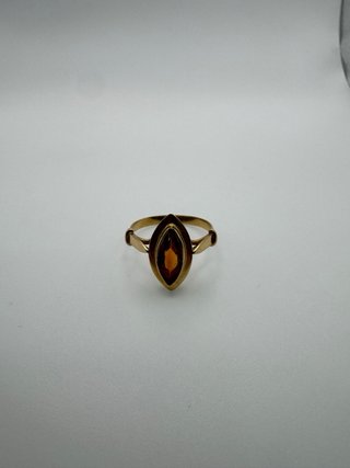 011-01-00605 ANILLO CITRINO NARANJA ORO 18K