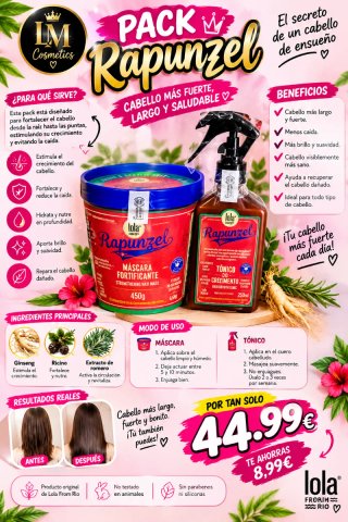 Pack Rapunzel Lola From Rio Mascarilla y Tónico