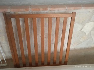 Valla de seguridad madera
