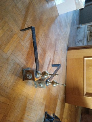 Morillos antiguos para chimenea
