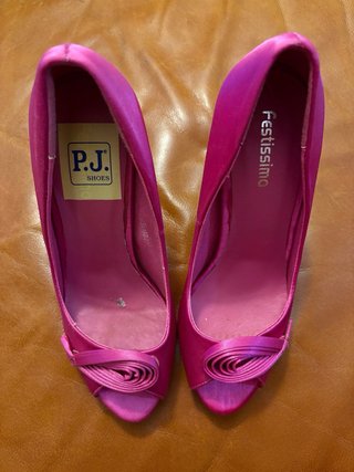 Zapatos tacón fucsia Festissimo talla 38