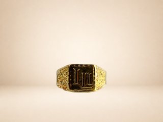 Anillo Sello Oro 18k