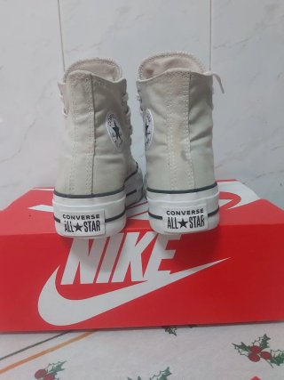 Zapatillas Converse T36 Plataforma Beige
