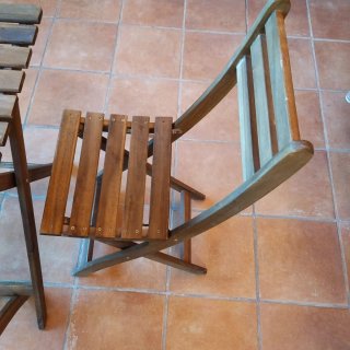 Mesa y Sillas Jardín Madera IKEA
