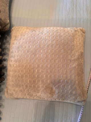4 Cojines gris con Cremallera