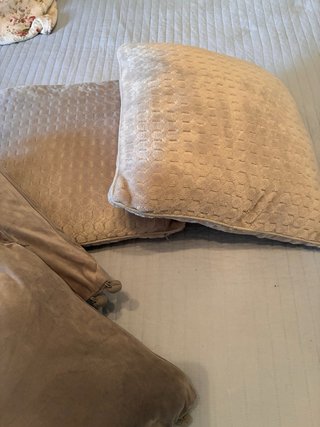 4 Cojines gris con Cremallera