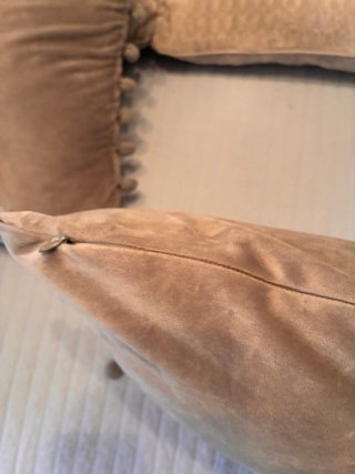 4 Cojines gris con Cremallera