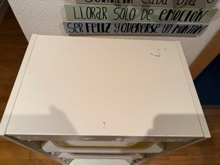 Cajonera Ikea Plástico Blanco y Amarillo