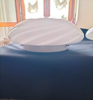 Coppia plafoniere Murano spirale anni '70