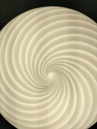 Coppia plafoniere Murano spirale anni '70