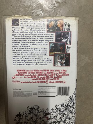 101 Dálmatas VHS Película Disney (Español)
