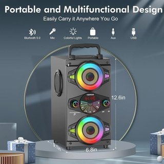 Altavoz Bluetooth 60W Karaoke NUEVO