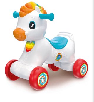 Caballo balancín y correpasillos Clementoni
