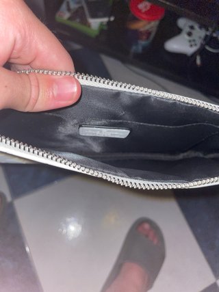 Bolso de mano  blanco relieve