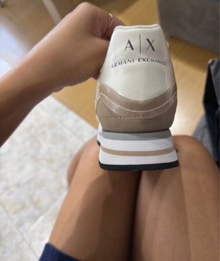 Zapatillas Armani Exchange grises y blancas