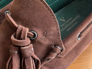 Mocasines de ante marrones