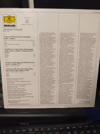 Vinilos Haydn, Boccherini y Vivaldi