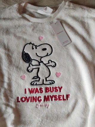 Pijama Snoopy Polar Mujer Talla S o M Nuevo