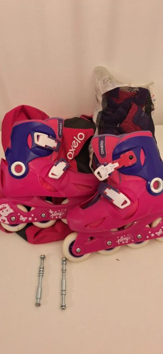 Patines Oxelo Talla 32-34 + Protecciones XS