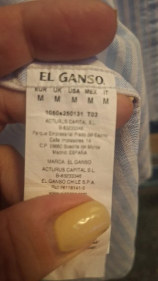 Camisa El Ganso Rayas Talla M