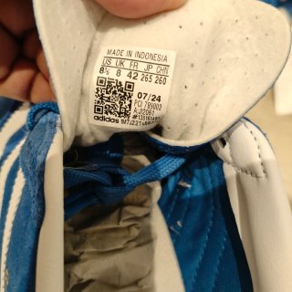 Zapatillas Adidas Talla 42 Azul y Blanco