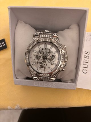 Orologio Guess Baron Argento e Bianco