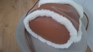 Bolso UGG de cuero y pelo