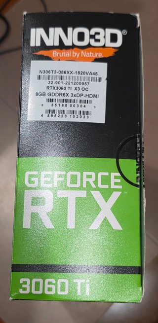 Tarjeta Gráfica RTX 3060 Ti X3 INNO3D 8GB GDDR6X