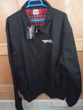 Chaqueta Harrington Indomitum Negra Talla XL