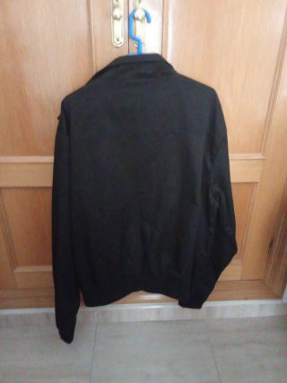 Chaqueta Harrington Indomitum Negra Talla XL
