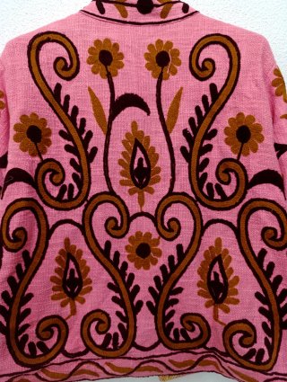 Chaqueta Suzani Algodón Bordada