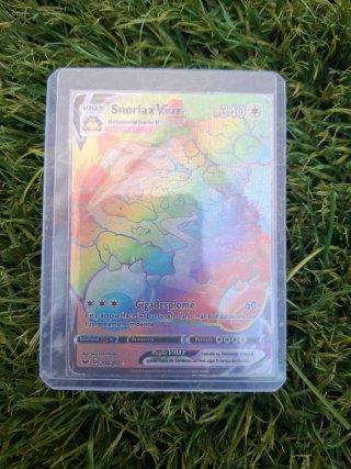 Carta Pokémon Snorlax VMAX Arcoíris 340 HP