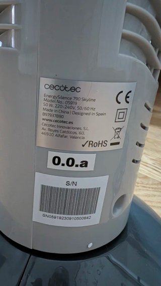Ventilador Cecotec Torre Gris