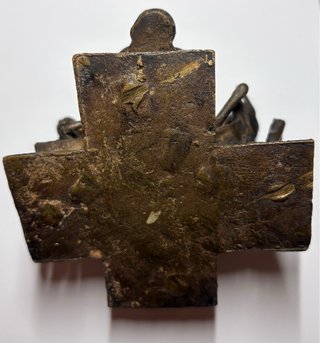 Escultura Africana de Bronce (Jugadores Mancala)
